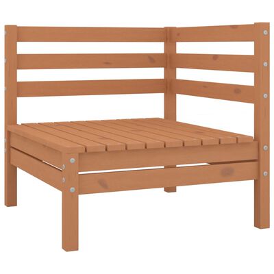 vidaXL Set Salotto da Giardino 6pz Marrone Ambra Legno Massello Pino