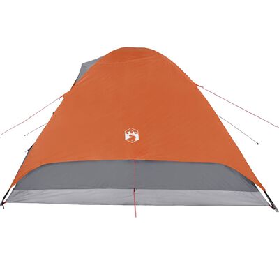 vidaXL Tenda da Campeggio a Cupola 6 Persone Arancione Impermeabile