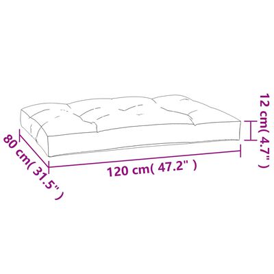 vidaXL Cuscini per Pallet 5 pz Motivo a Foglie Tessuto