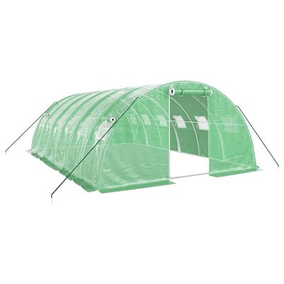 vidaXL Serra con Telaio in Acciaio Verde 24 m² 6x4x2 m