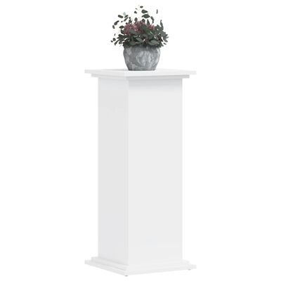 vidaXL Supporto per Piante Bianco 33x33x80 cm in Legno Multistrato