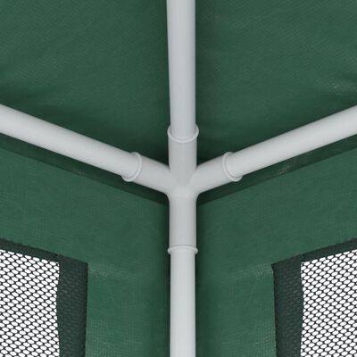 vidaXL Tenda per Feste con 10 Pareti Laterali in Rete Verde 3x12m HDPE