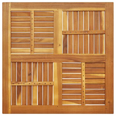 vidaXL Piano per Tavolo 90x90x2,2 cm Quadrato Legno Massello di Faggio