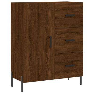 vidaXL Credenza Rovere Marrone 69,5x34x180 cm in Legno Multistrato