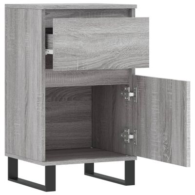 vidaXL Credenze 2 pz Grigio Sonoma 40x35x70 cm in Legno Multistrato