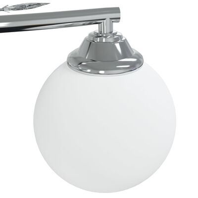 vidaXL Lampada Soffitto con Paralumi Tondi in Vetro per 4 Luci LED G9