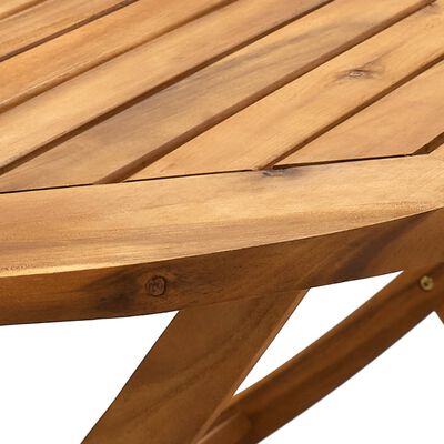 vidaXL Set Pranzo da Giardino 9pz Legno Massello di Acacia e Textilene