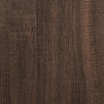 vidaXL Giroletto Cassetti Rovere Marrone 180x200 cm Legno Multistrato