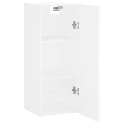 vidaXL Mobile a Parete Bianco 34,5x34x90 cm