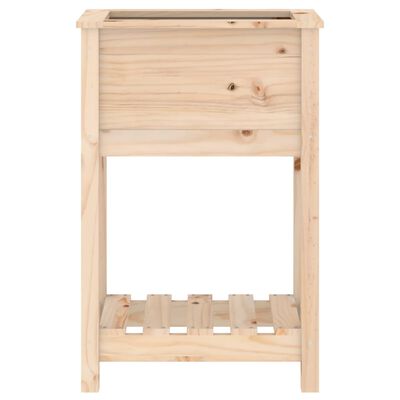 vidaXL Fioriera con Mensola 54x34,5x81 cm in Legno Massello di Pino