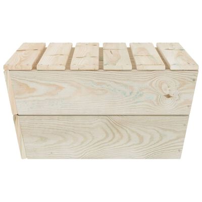 vidaXL Set Divani da Giardino 2 pz in Legno di Abete Impregnato