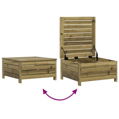 vidaXL Set Divani da Giardino 7 pz in Legno Impregnato di Pino