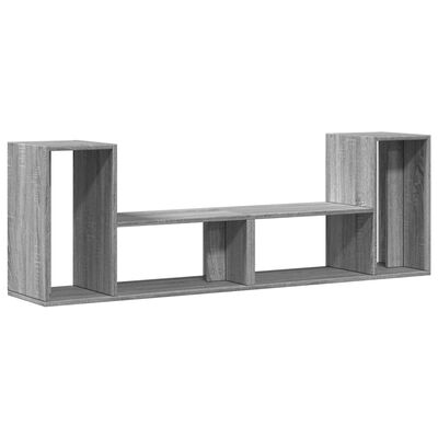 vidaXL Mobili TV 2 pz Grigio Sonoma 75x30x50 cm in Legno Multistrato