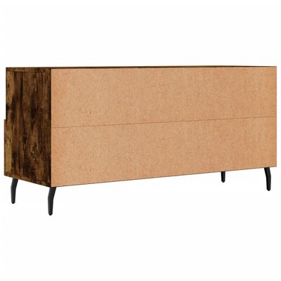 vidaXL Mobile Porta TV Rovere Fumo 102x36x50 cm in Legno Multistrato