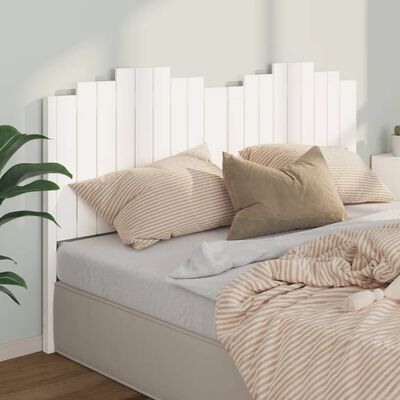 vidaXL Testiera per Letto Bianca 186x4x110 cm Legno Massello di Pino