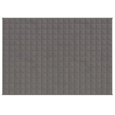 vidaXL Coperta Ponderata Grigia 152x203 cm 7 kg Tessuto