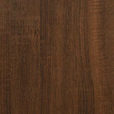 vidaXL Tavolino Consolle Rovere Marrone 75x35,5x75cm Legno Multistrato