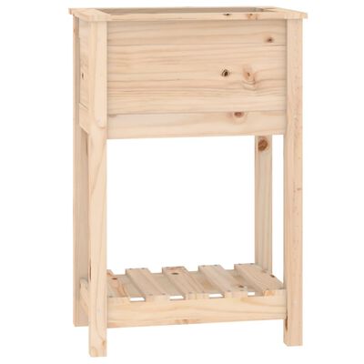 vidaXL Fioriera con Mensola 54x34,5x81 cm in Legno Massello di Pino