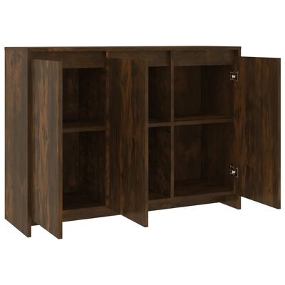 vidaXL Credenza Rovere Fumo 102x33x75 cm in Truciolato