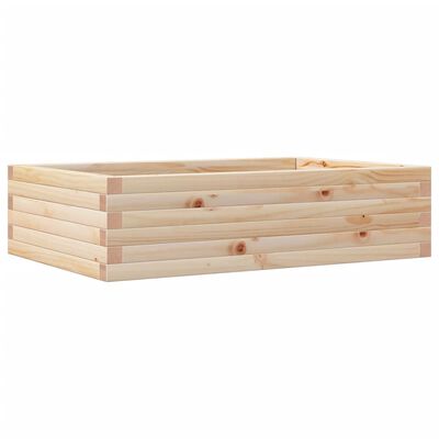 vidaXL Fioriera da Giardino 90x60x23 cm in Legno Massello di Pino