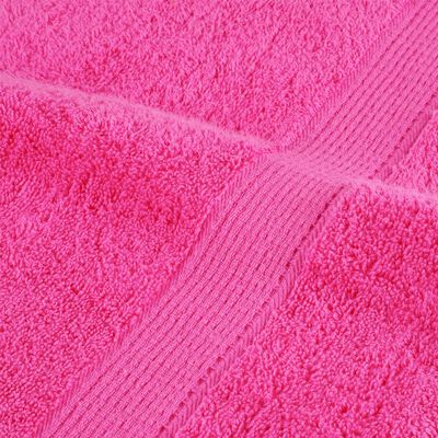 vidaXL Asciugamani per Ospiti SOLUND 10 pz Rosa 30x50 cm 600 g/m²