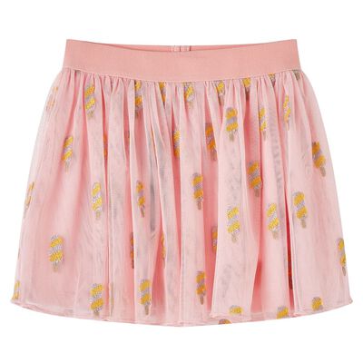 Gonna da Bambina con Tulle Rosa Chiaro 128