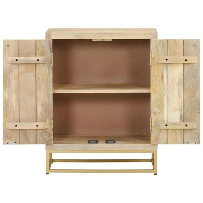 vidaXL Credenza con 2 Ante 55x30x70 cm in Legno Massello di Mango