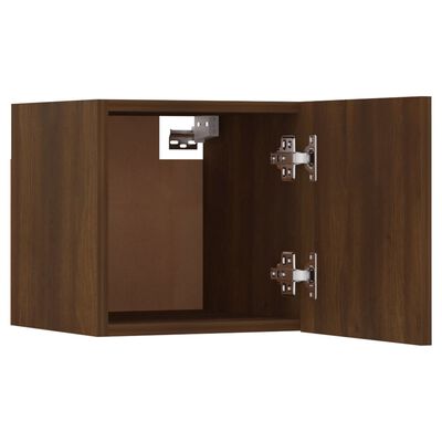 vidaXL Set di Mobili Porta TV 5 pz Rovere Marrone in Legno Multistrato