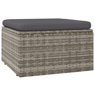 vidaXL Set Divani da Giardino 12 pz con Cuscini in Polyrattan Grigio