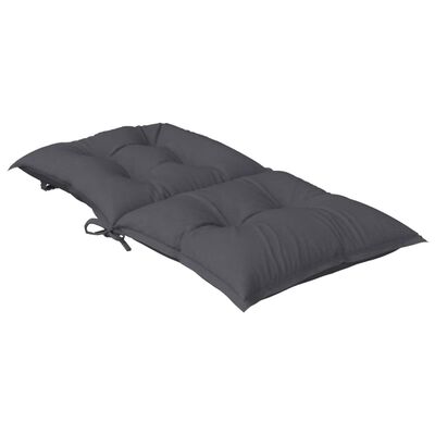 vidaXL Cuscini per Sedia da Giardino 4 pz Antracite 100x50x7cm Tessuto