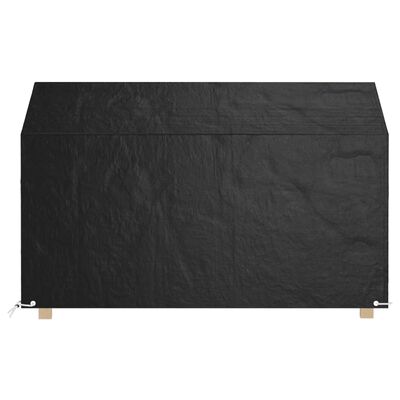 vidaXL Copri Panca da Giardino 8 Occhielli 190x70x70/88 cm Polietilene