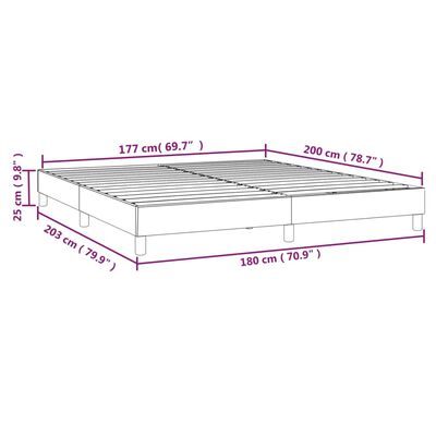 vidaXL Giroletto Crema 180x200 cm in Tessuto