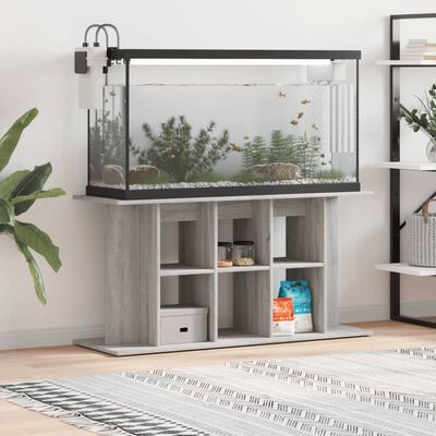 vidaXL Supporto Acquario 120x40x60 cm Legno Multistrato Grigio Sonoma