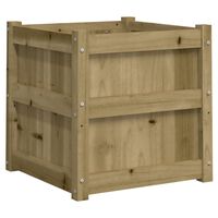 vidaXL Fioriera da Giardino 50x50x50 cm in Legno di Pino Impregnato