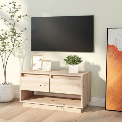 vidaXL Mobile Porta TV 74x34x40 cm in Legno Massello di Pino