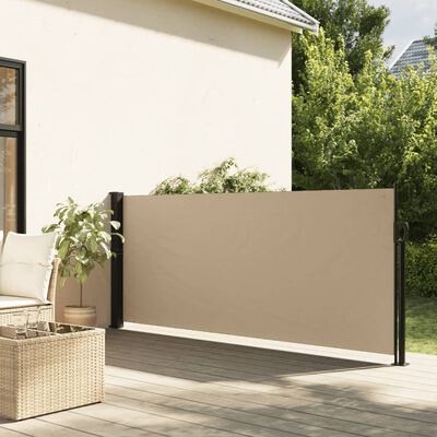 vidaXL Tenda da Sole Laterale Retrattile Beige 117x300 cm