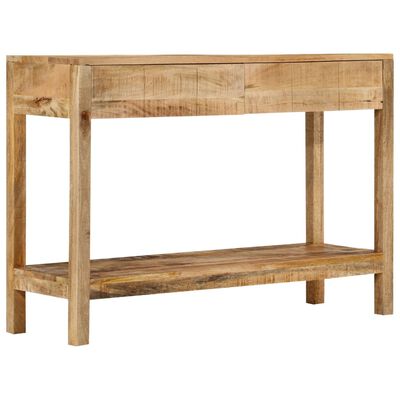 vidaXL Tavolo Consolle con 2 Cassetti 110x35x75cm Legno Massello Mango