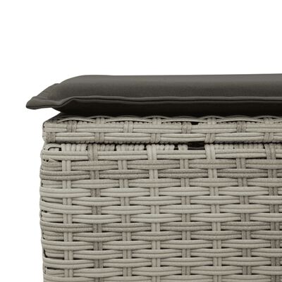 vidaXL Set Divano da Giardino 6pz con Cuscini Grigio Chiaro Polyrattan