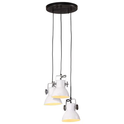 vidaXL Lampada Pensile 25 W Bianca 30x30x100 cm E27