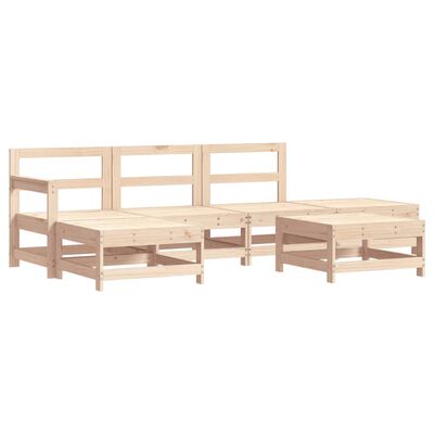 vidaXL Set Salotto da Giardino 6 pz in Legno Massello di Pino