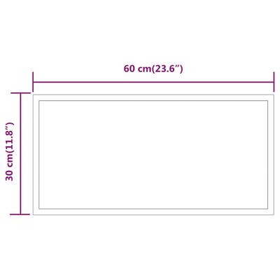 vidaXL Specchio da Bagno con Luci LED 30x60 cm