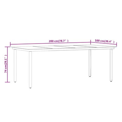 vidaXL Set da Pranzo da Giardino 9 pz con Cuscini Grigio