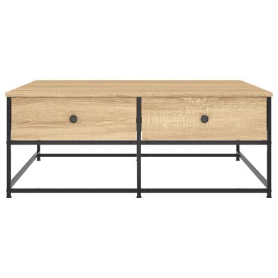 vidaXL Tavolino da Salotto Rovere Sonoma 100x99x40cm Legno Multistrato