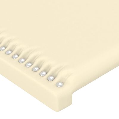 vidaXL Testiere 2 pz Crema 100x5x78/88 cm in Similpelle