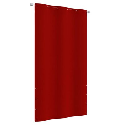 vidaXL Paravento per Balcone Rosso 120x240 cm in Tessuto Oxford