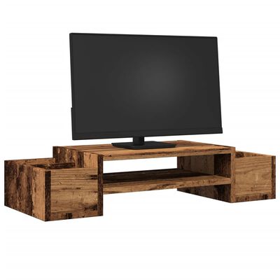 vidaXL Supporto Monitor con Contenitore Legno 70x27x15 cm Truciolato