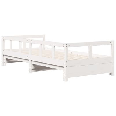 vidaXL Dormeuse senza Materasso Bianca 80x200 cm Legno Massello Pino