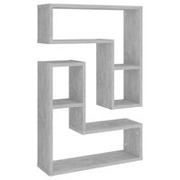 vidaXL Mensole a Muro 2pz Grigio Cemento 50x15x50cm Legno Multistrato