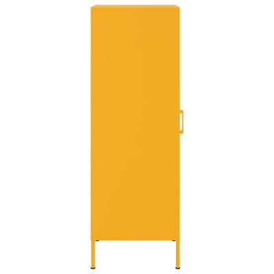 vidaXL Credenza Giallo Senape 36x39x113 cm in Acciaio