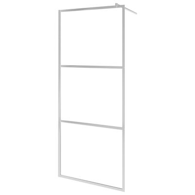 vidaXL Parete per Doccia Walk-in in Vetro Smerigliato ESG 80x195 cm